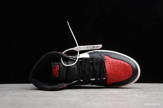 Jordan Bred 555088-610 555088-610 Toe Air 1 High Retro 0723